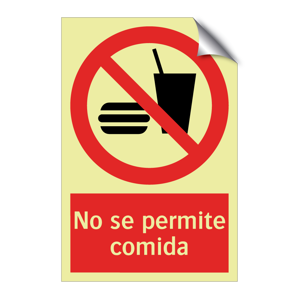 No se permite comida