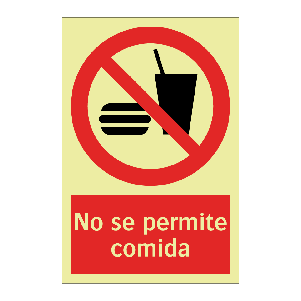 No se permite comida