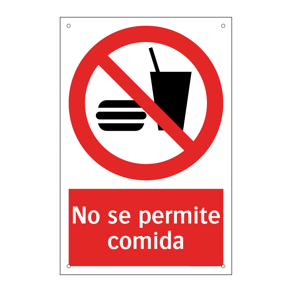 No se permite comida