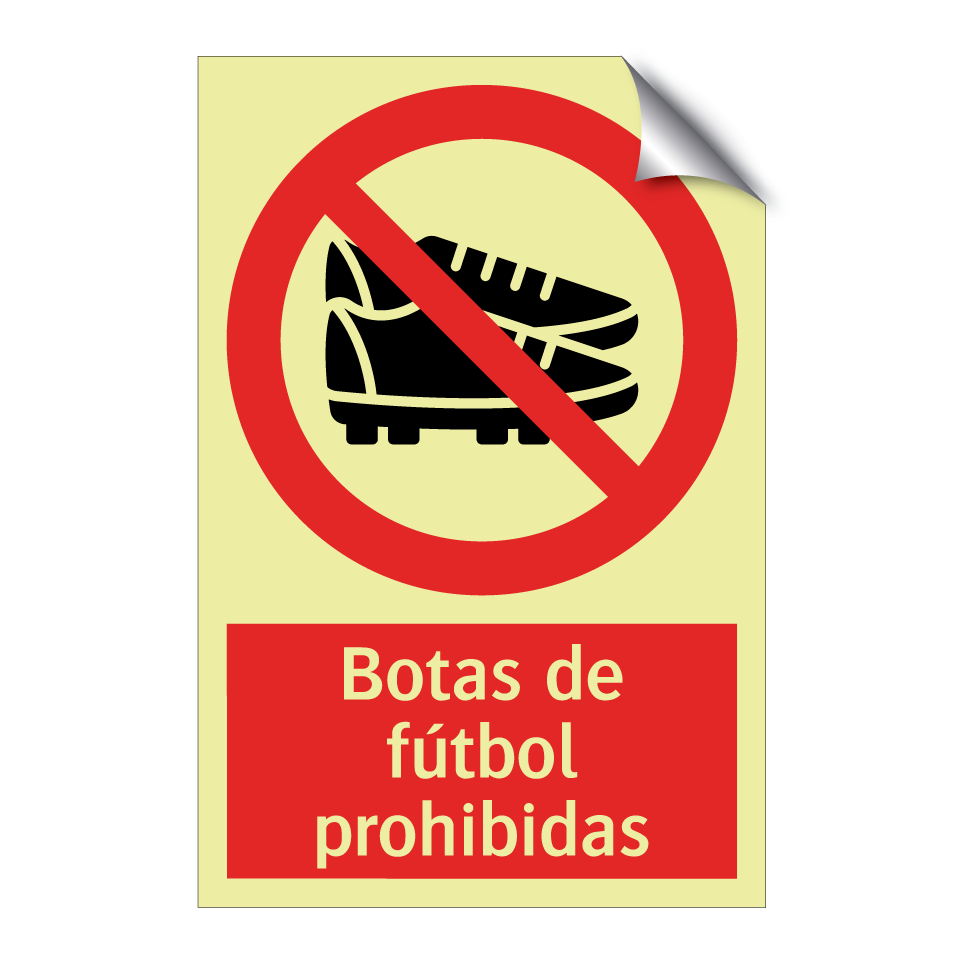 Botas de fútbol prohibidas