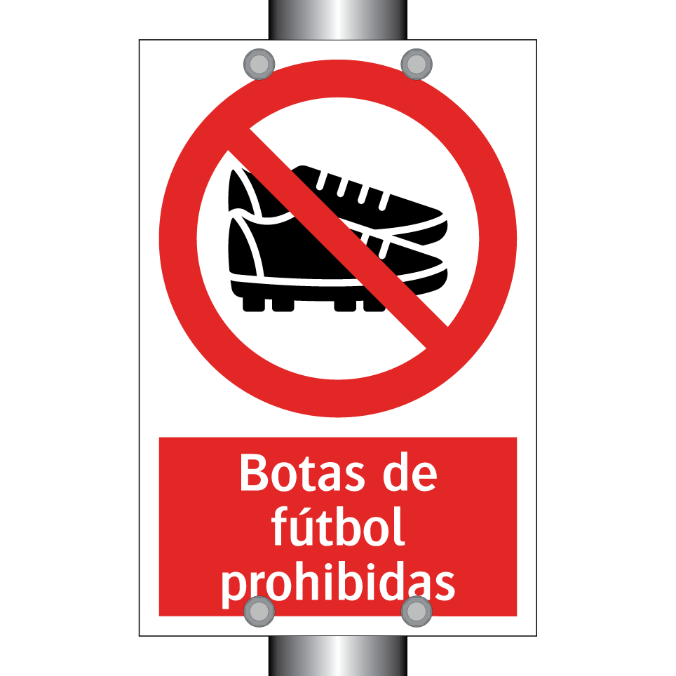 Botas de fútbol prohibidas