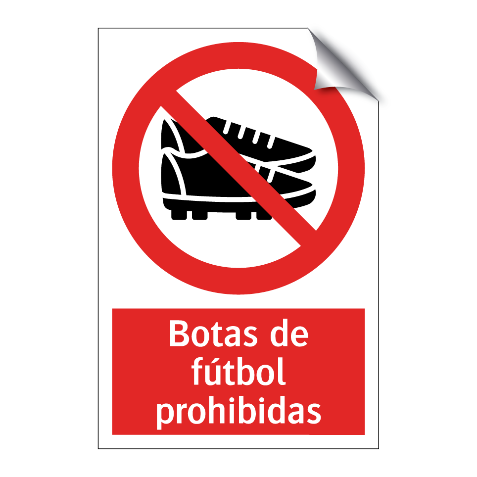 Botas de fútbol prohibidas