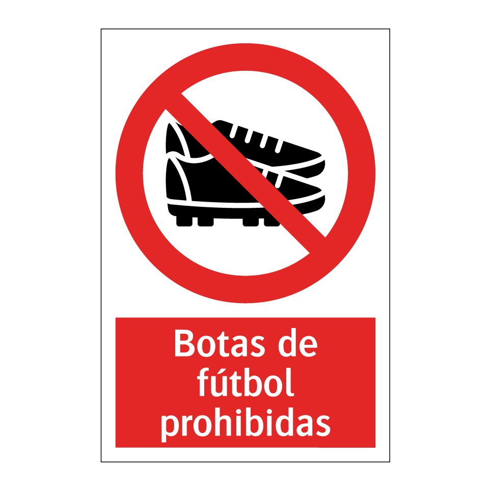 Botas de fútbol prohibidas