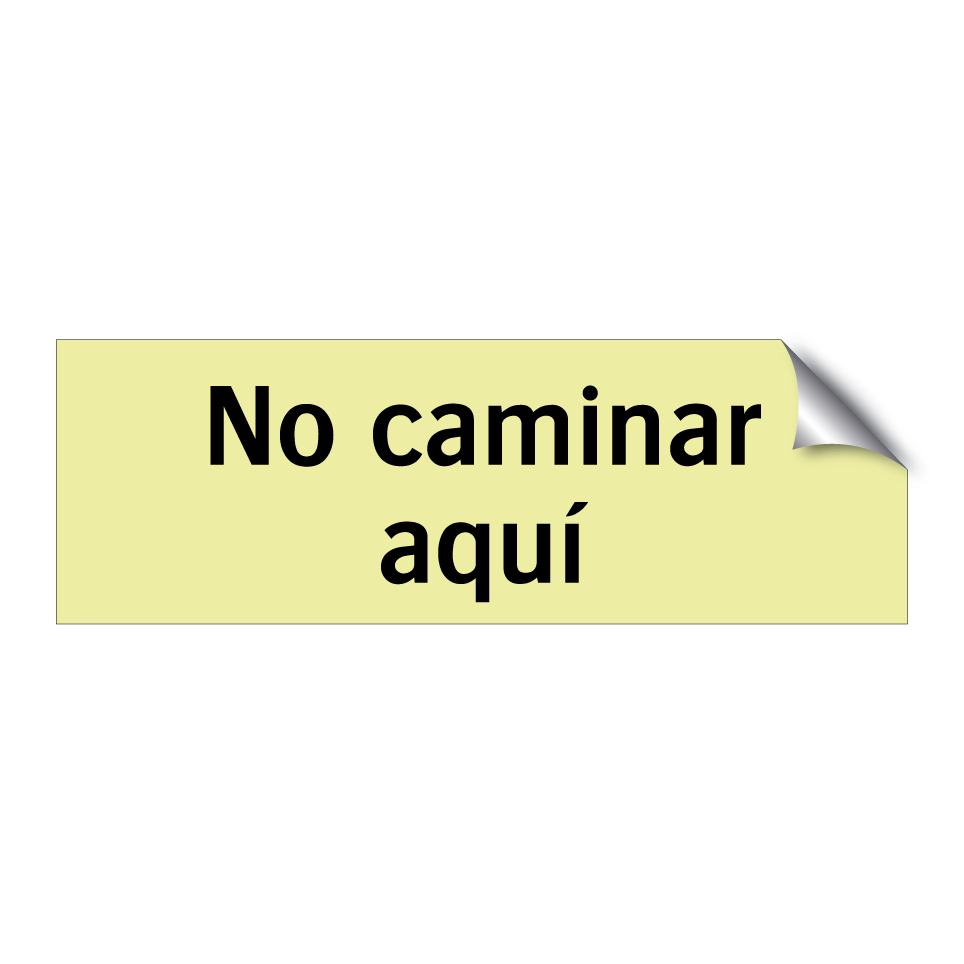 No caminar aquí