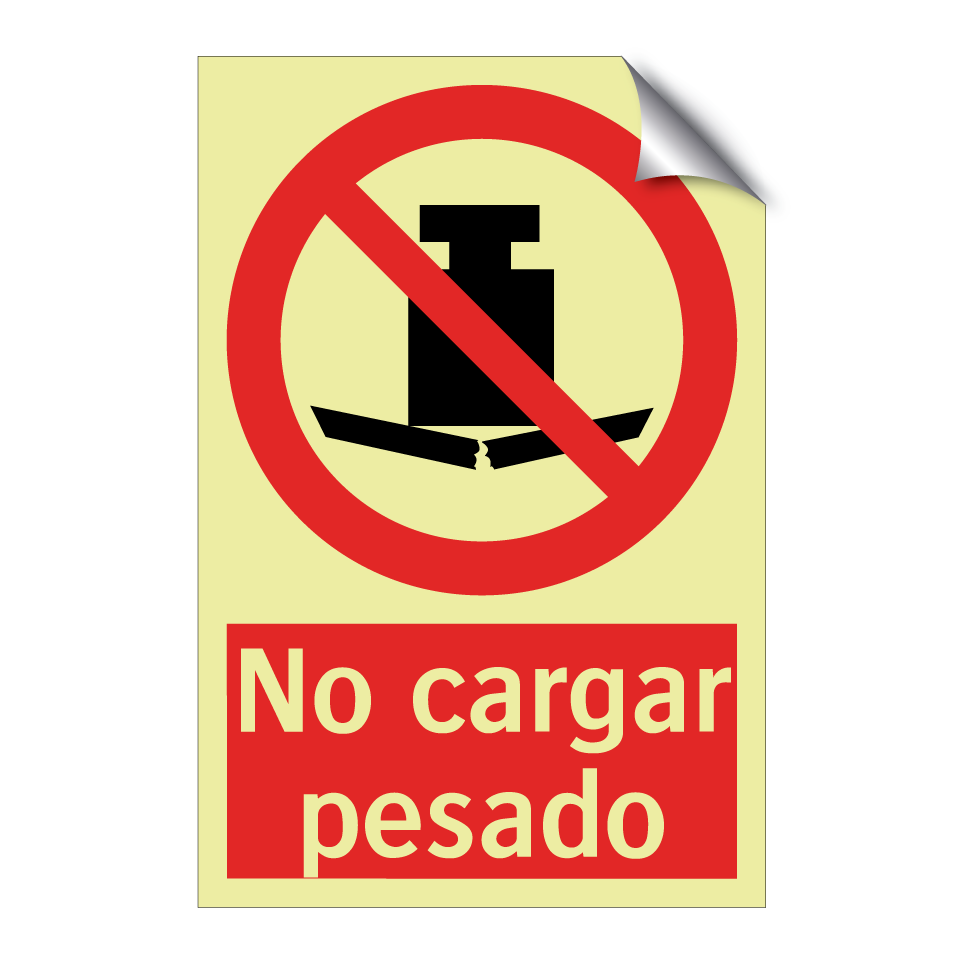 No cargar pesado