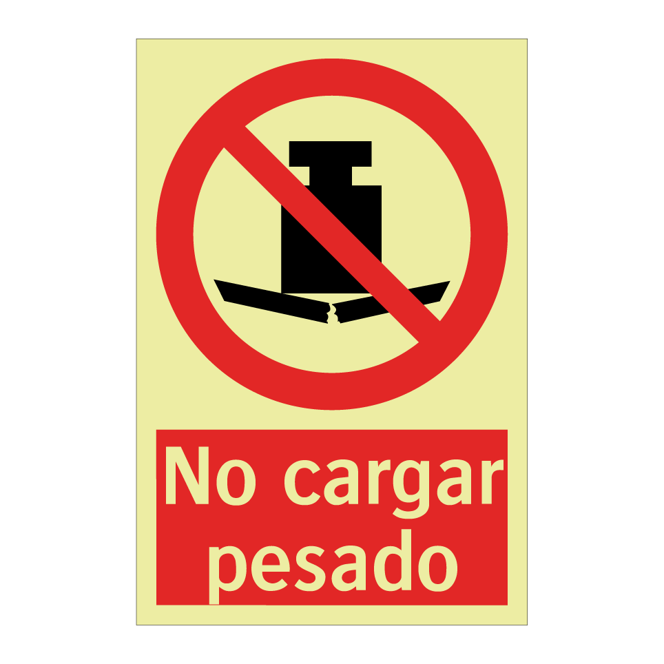 No cargar pesado