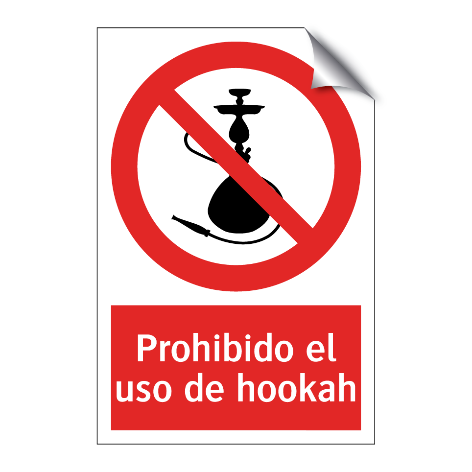 Prohibido el uso de hookah