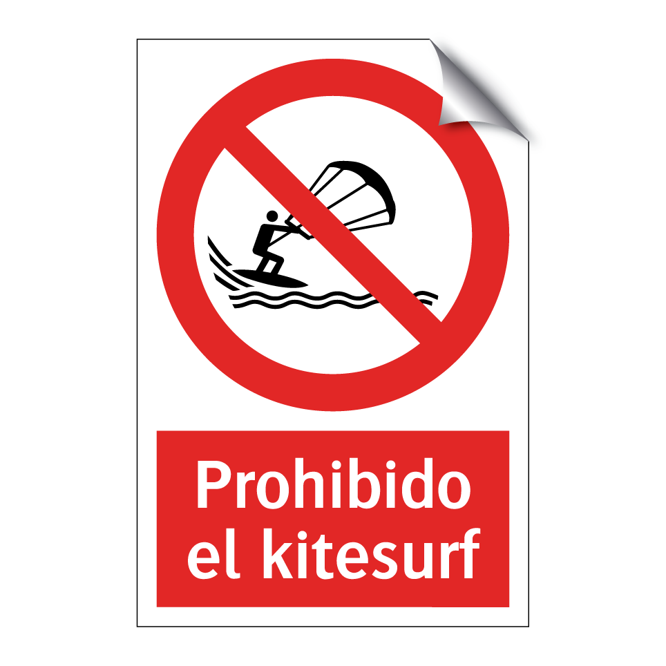 Prohibido el kitesurf
