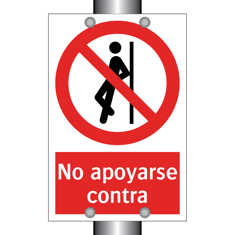 No apoyarse contra