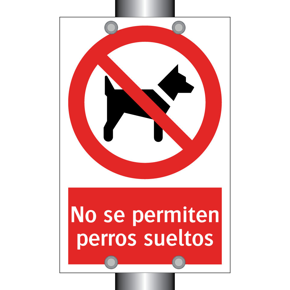 No se permiten perros sueltos