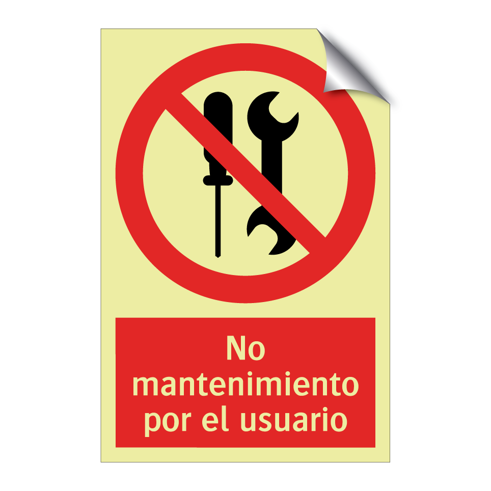 No mantenimiento por el usuario