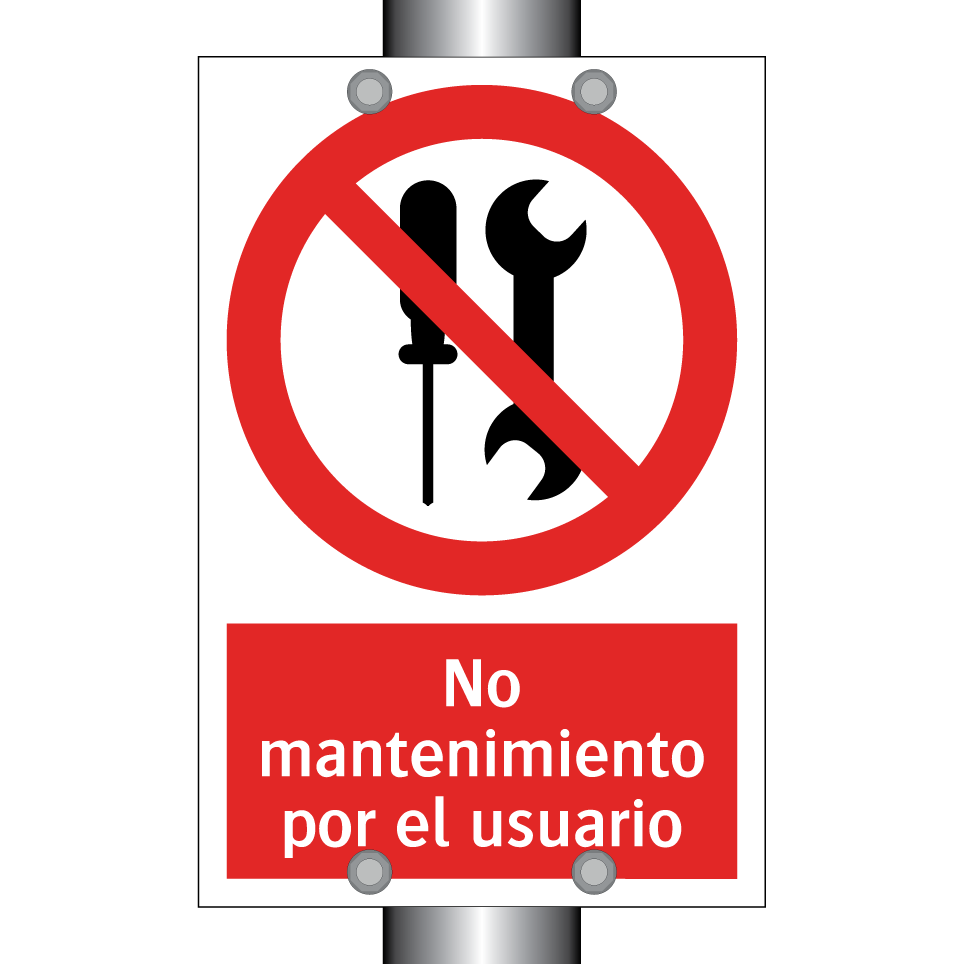 No mantenimiento por el usuario