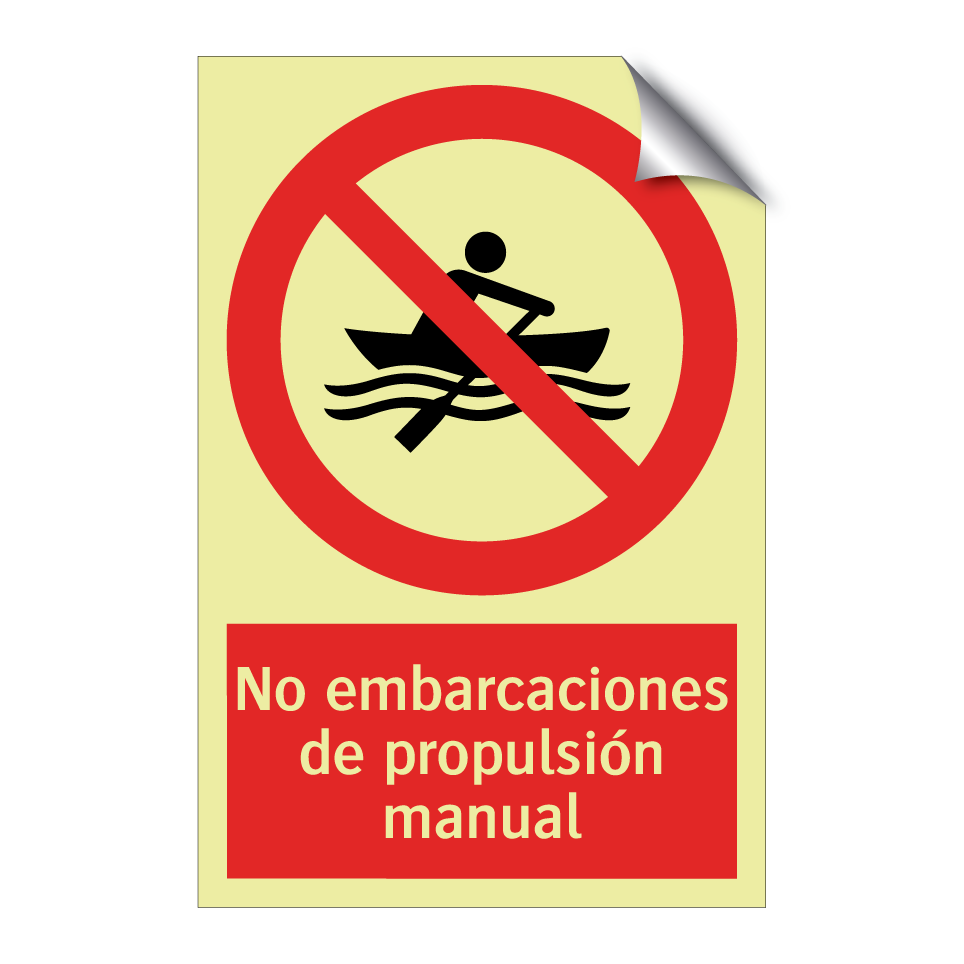 No embarcaciones de propulsión manual