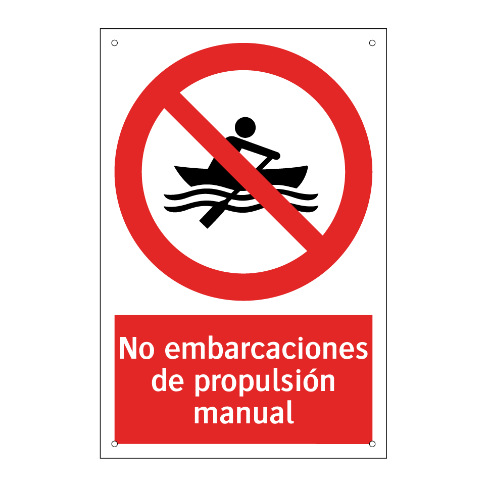 No embarcaciones de propulsión manual