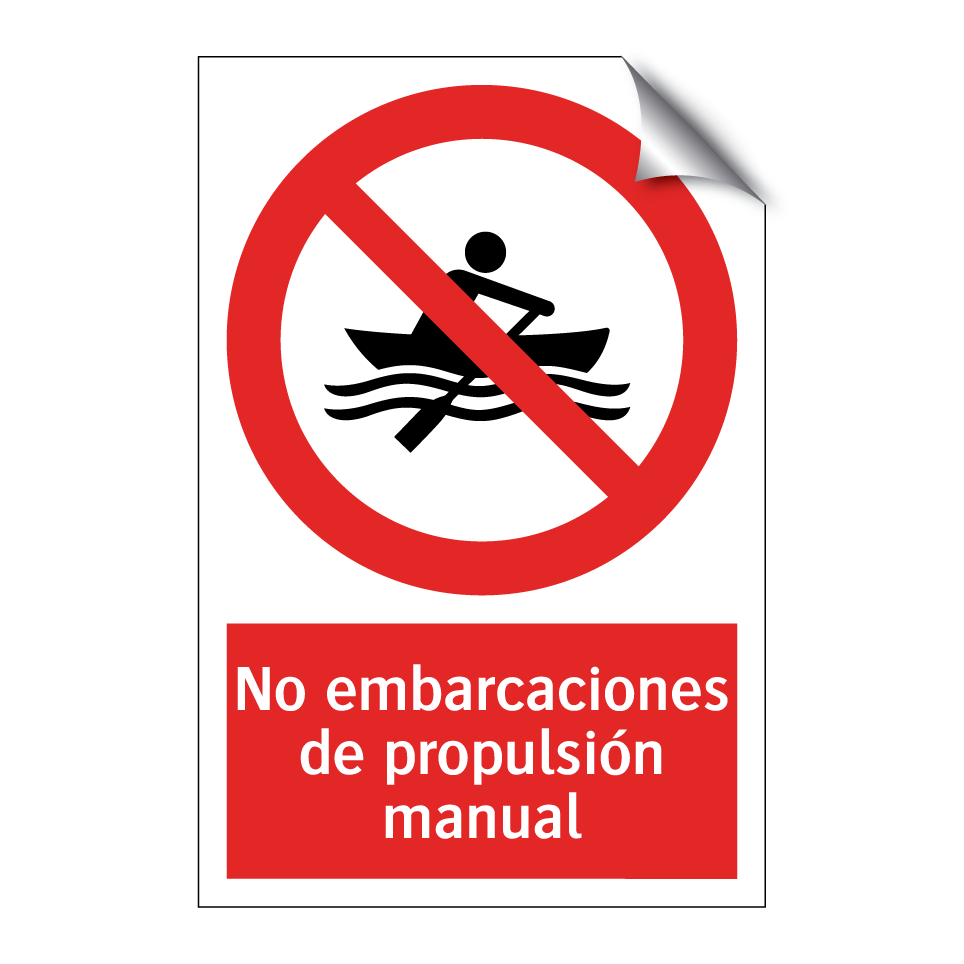 No embarcaciones de propulsión manual