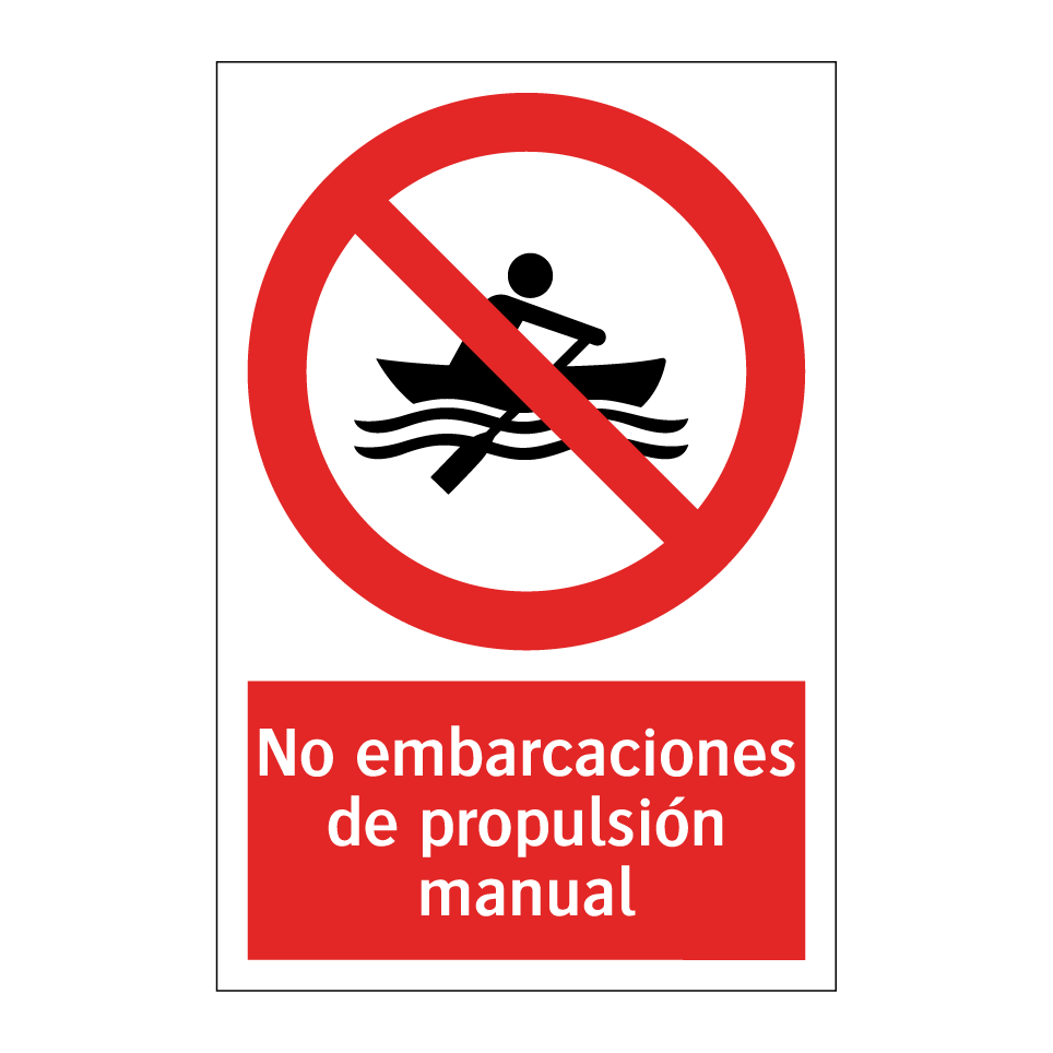 No embarcaciones de propulsión manual
