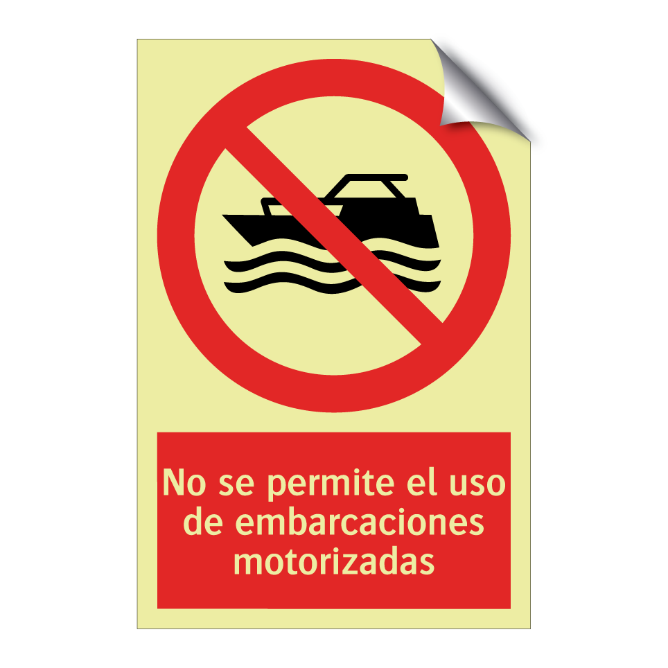 No se permite el uso de embarcaciones motorizadas