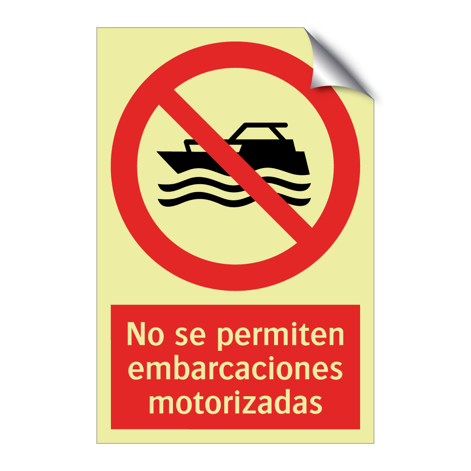 No se permiten embarcaciones motorizadas