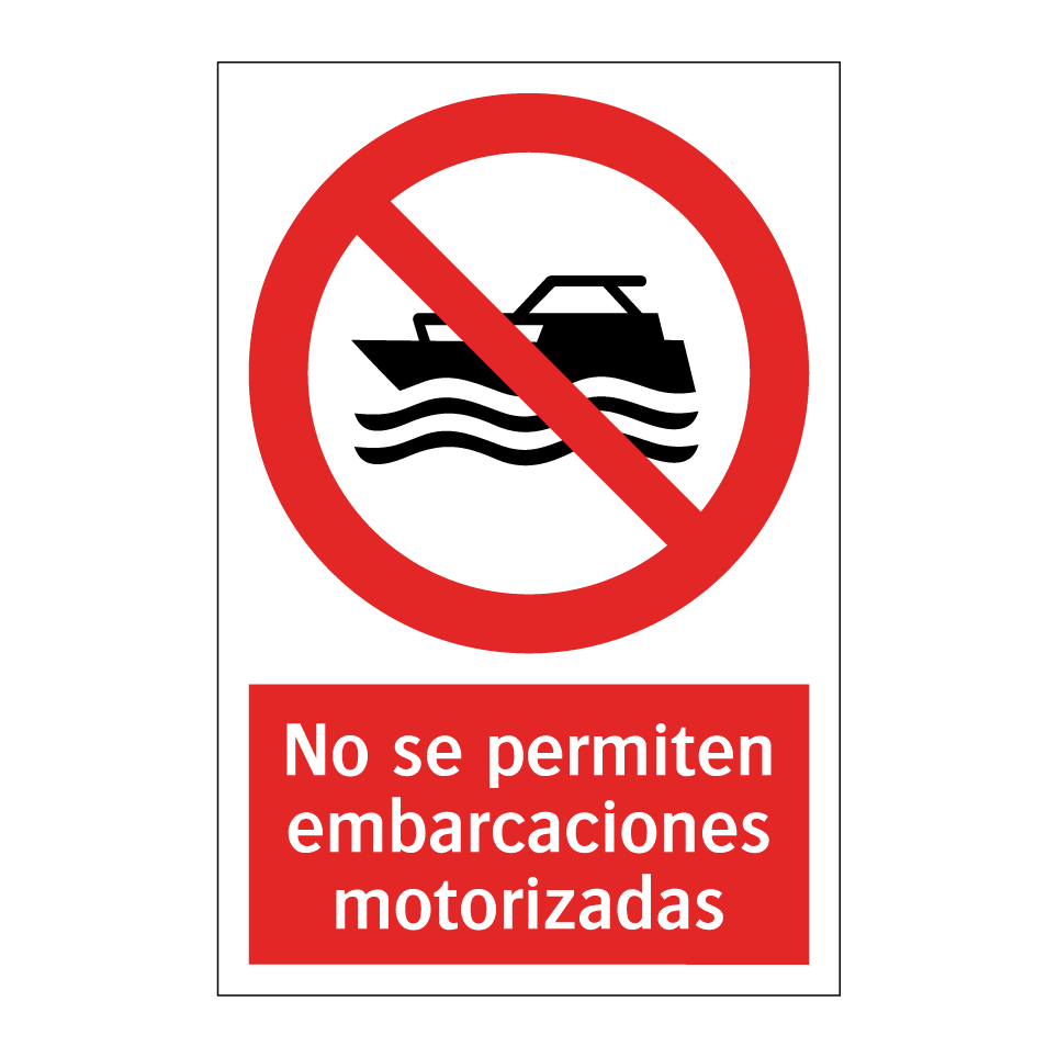No se permiten embarcaciones motorizadas