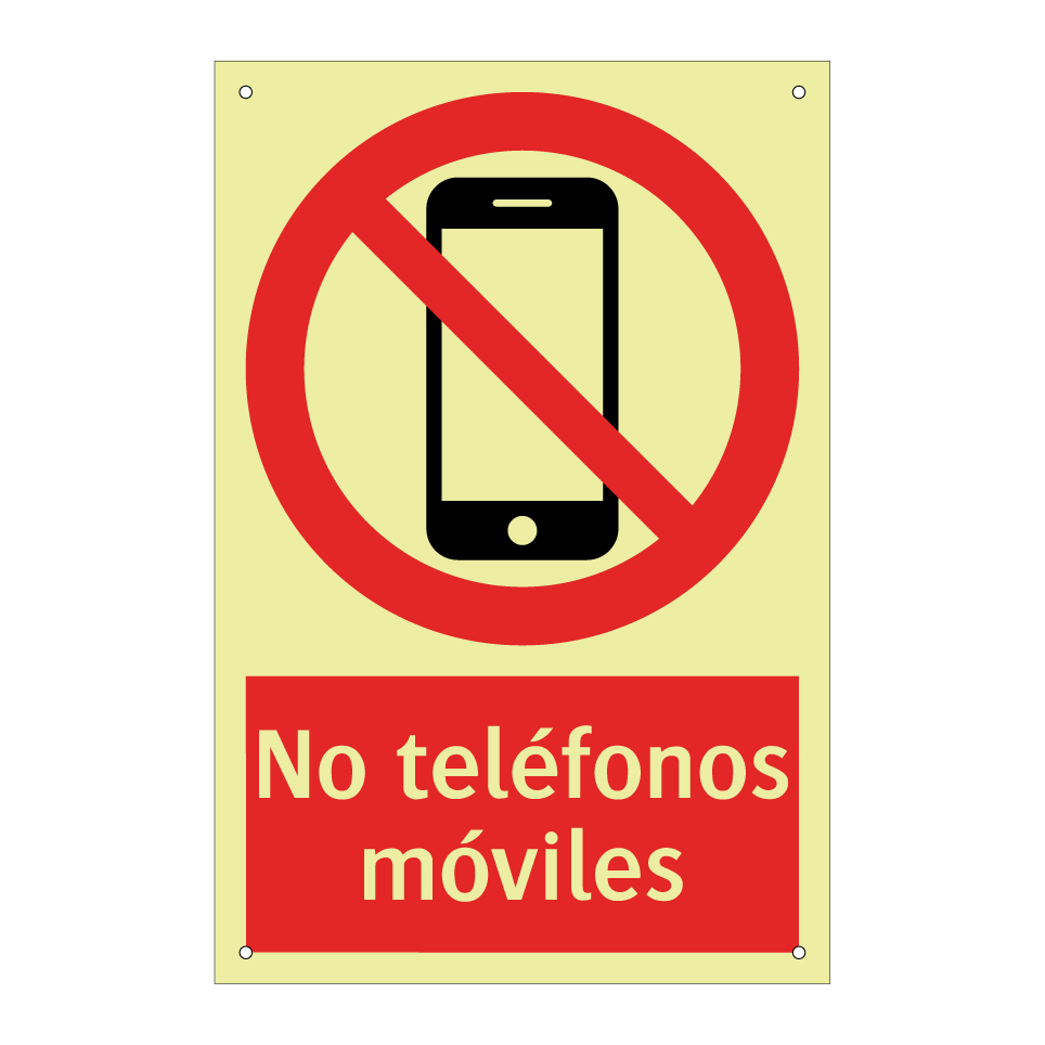 No teléfonos móviles