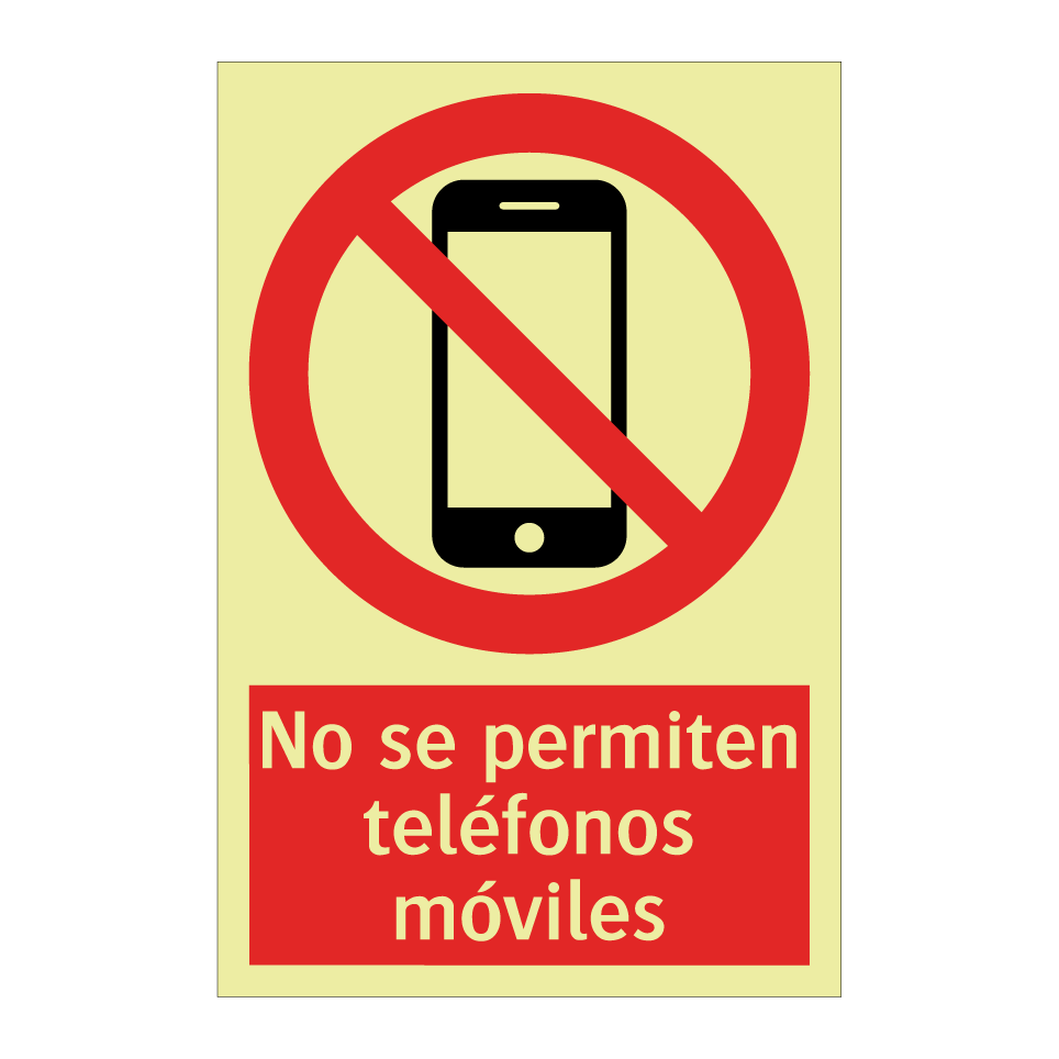 No se permiten teléfonos móviles