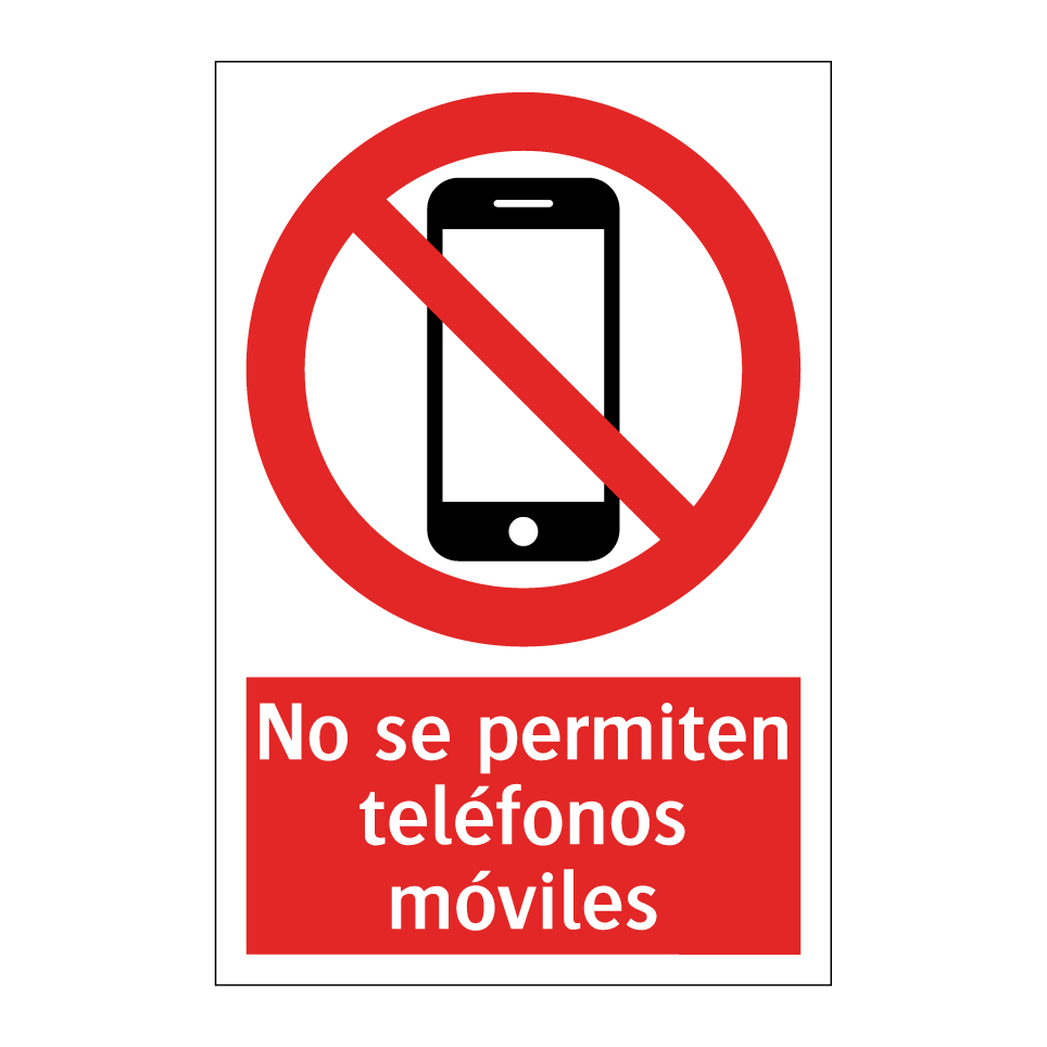 No se permiten teléfonos móviles