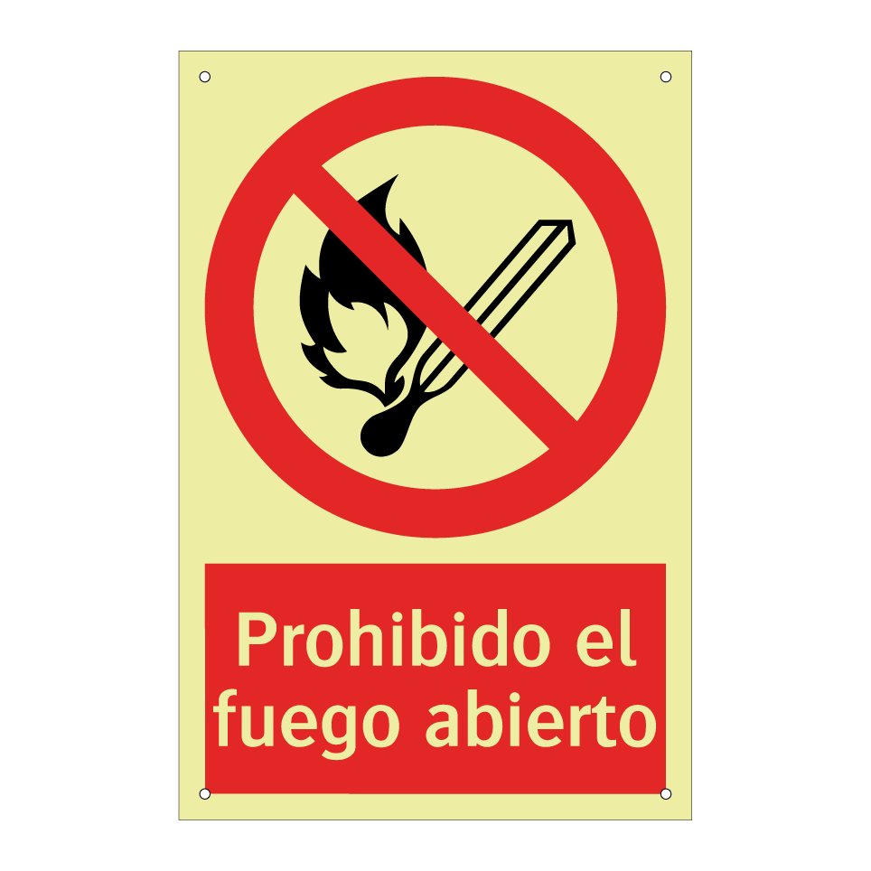 Prohibido el fuego abierto