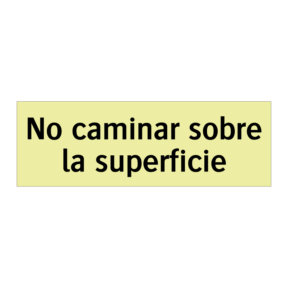 No caminar sobre la superficie