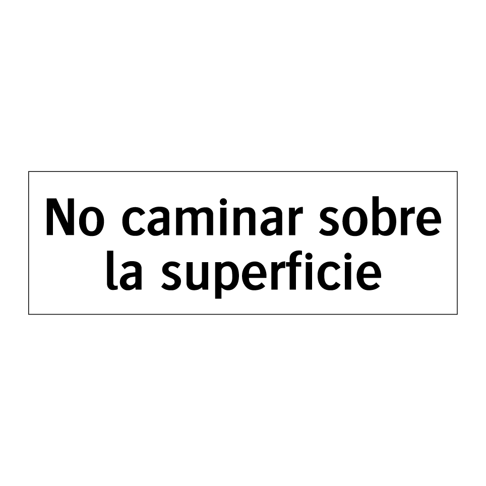 No caminar sobre la superficie
