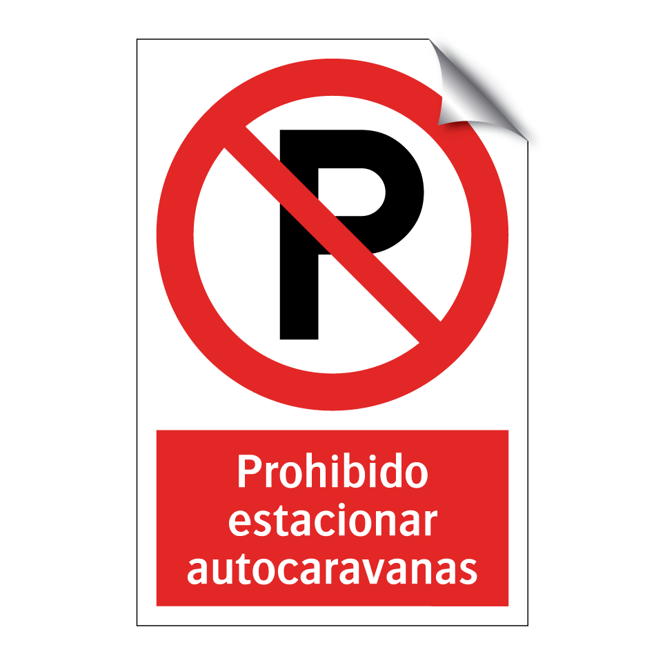Prohibido estacionar autocaravanas