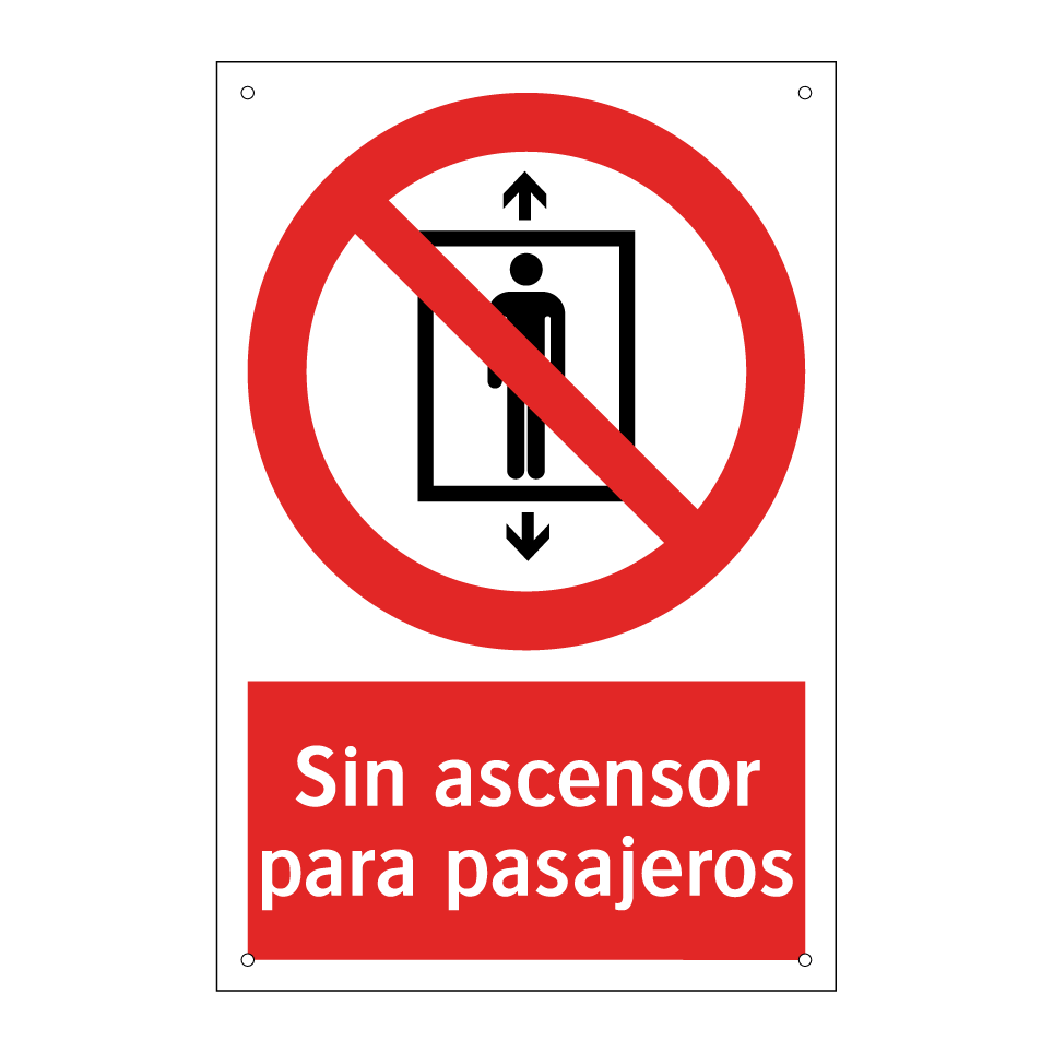 Sin ascensor para pasajeros