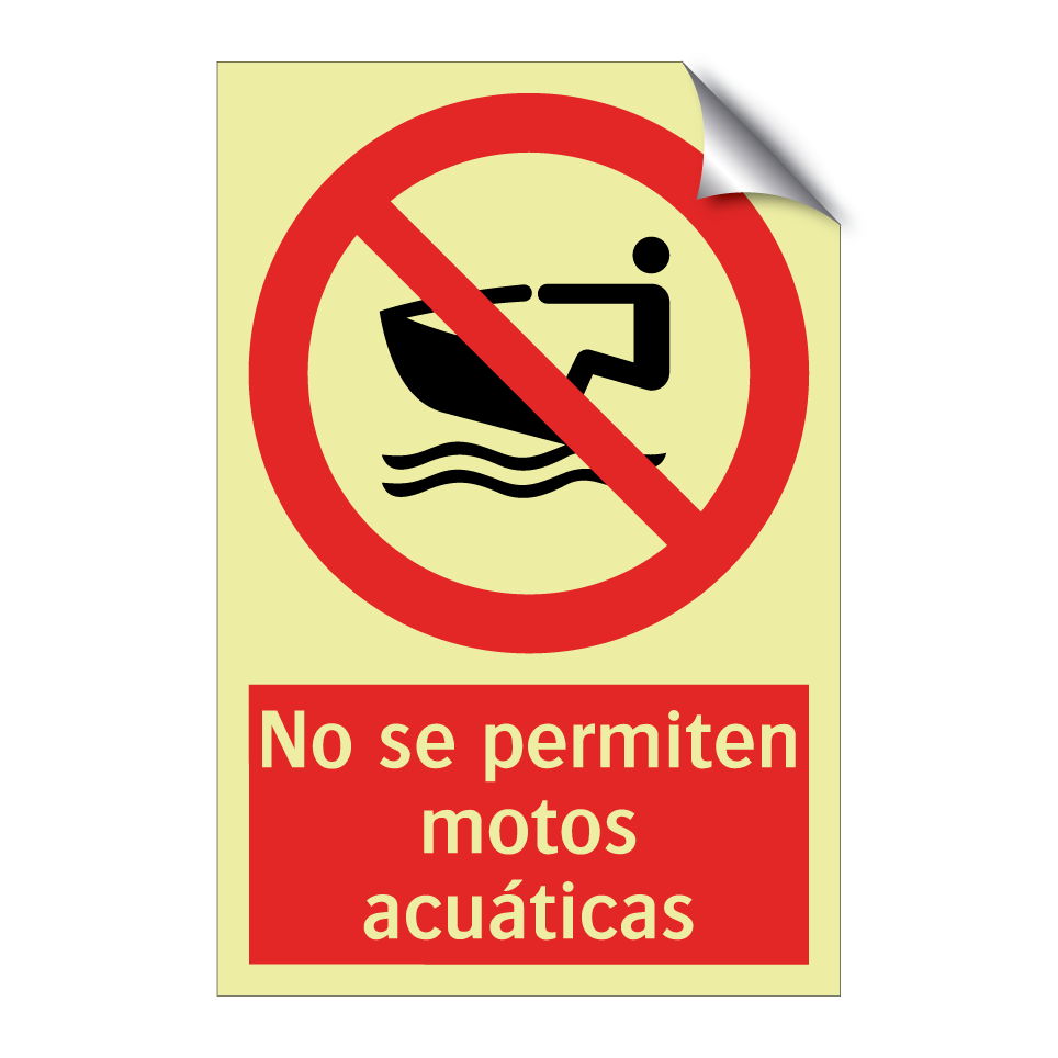 No se permiten motos acuáticas