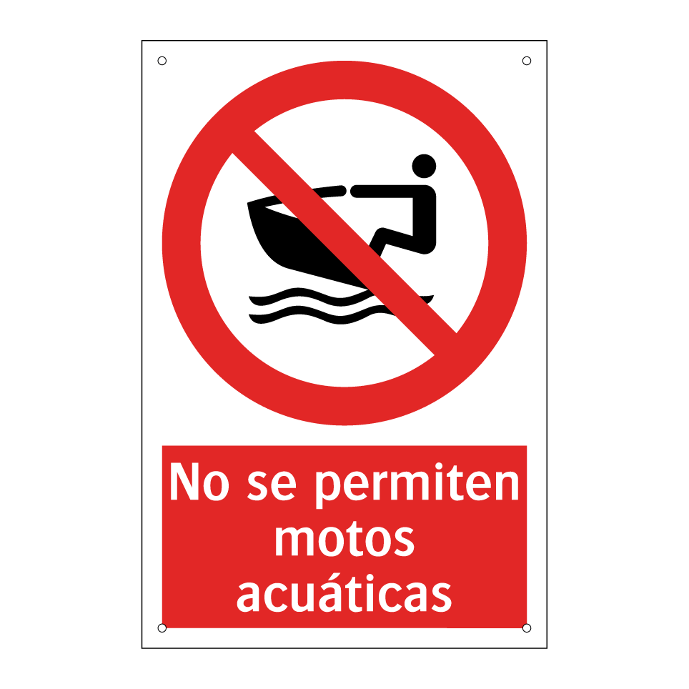 No se permiten motos acuáticas