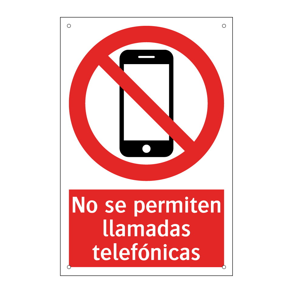No se permiten llamadas telefónicas
