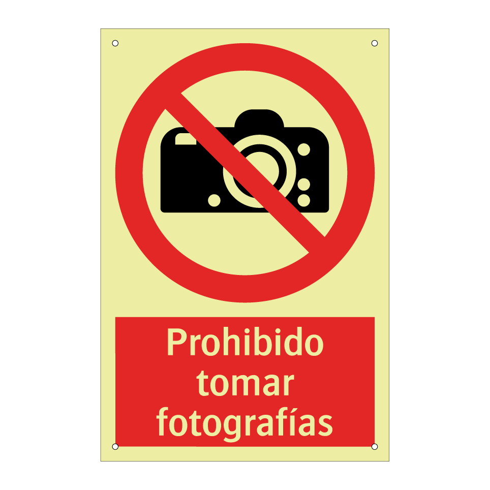 Prohibido tomar fotografías