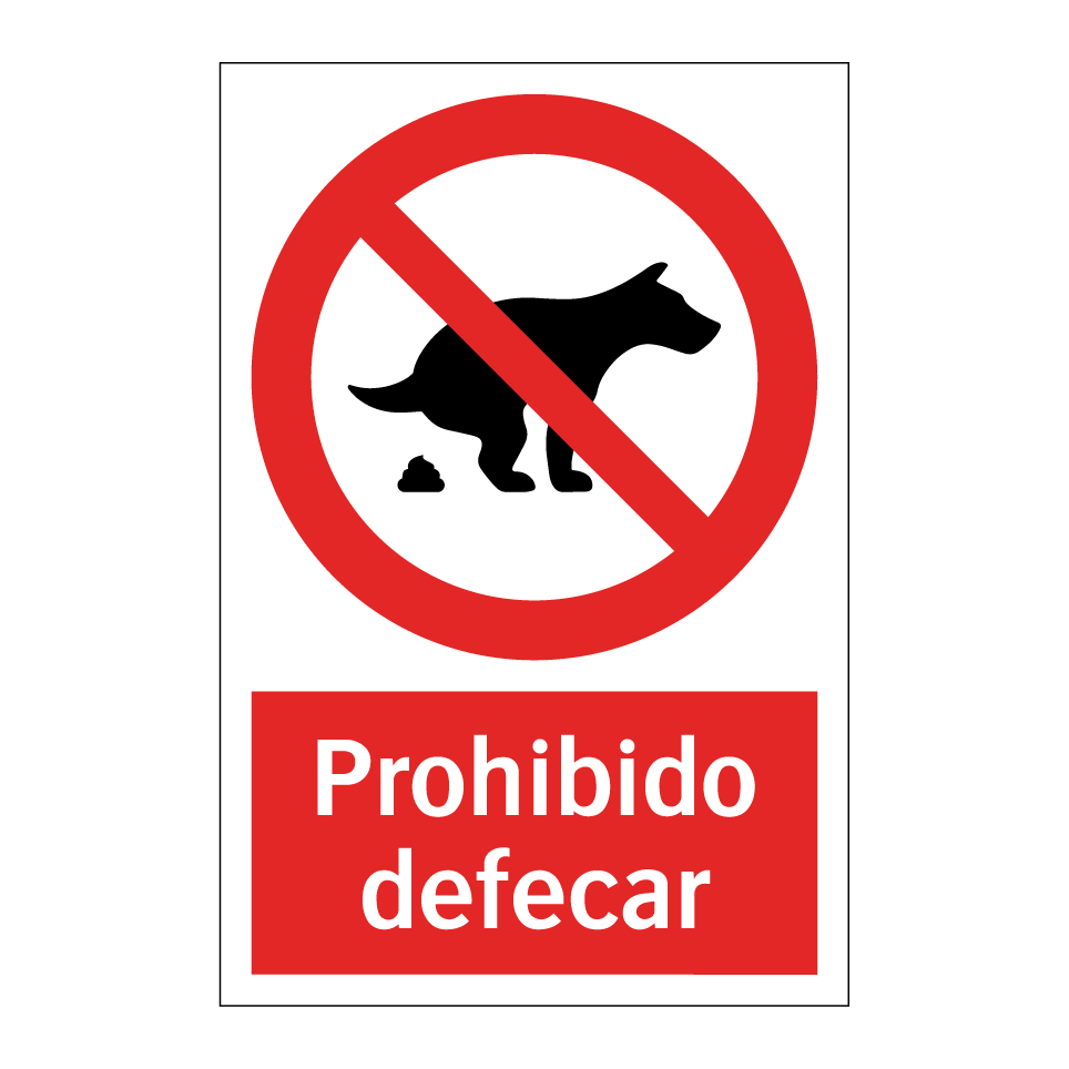 Prohibido defecar