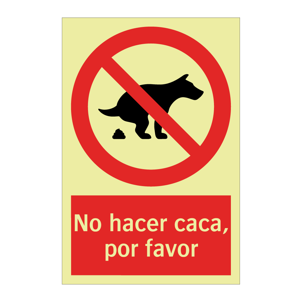 No hacer caca, por favor