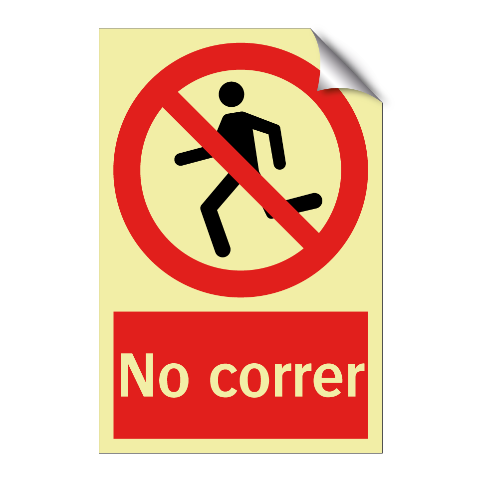 No correr