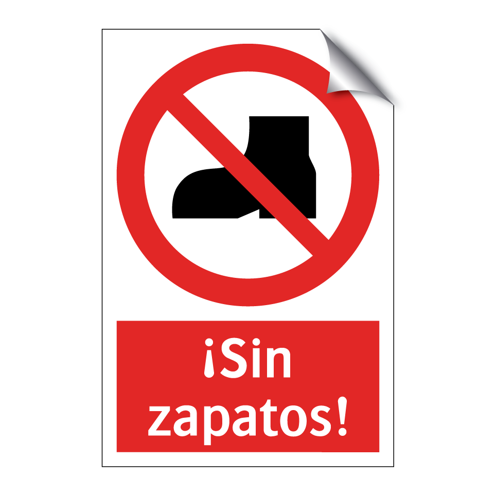 ¡Sin zapatos!