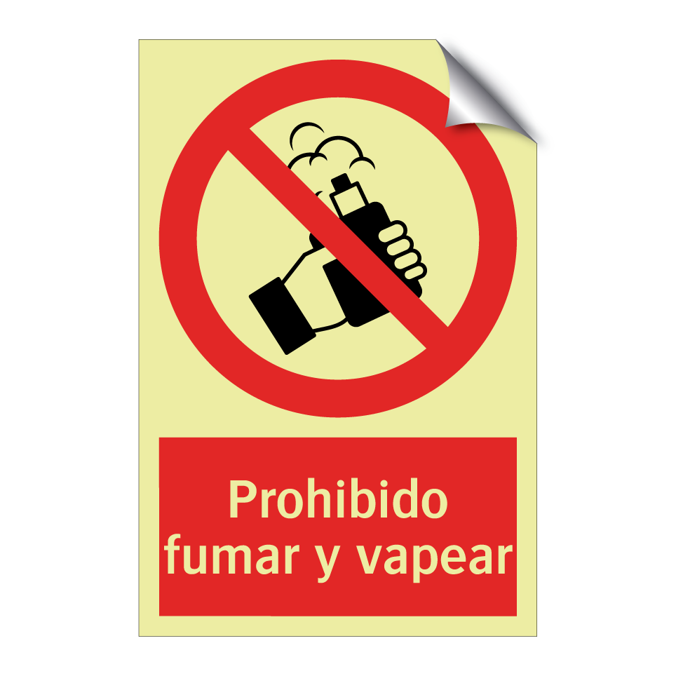 Prohibido fumar y vapear