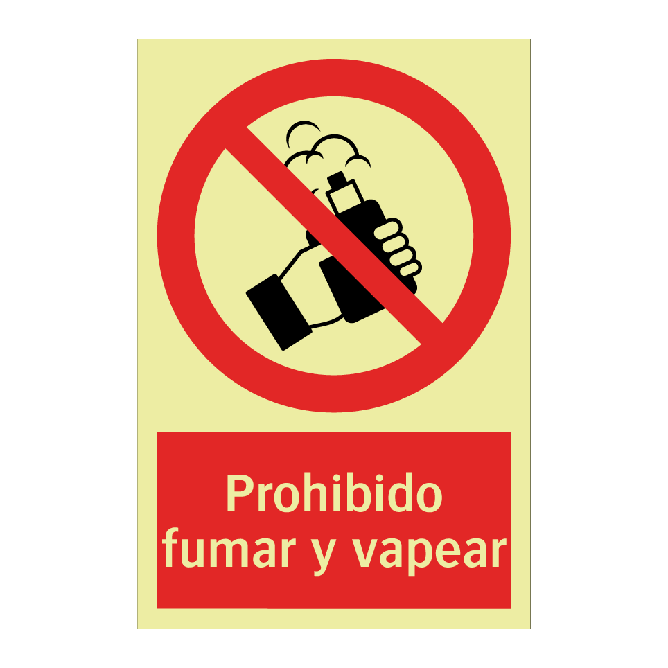 Prohibido fumar y vapear