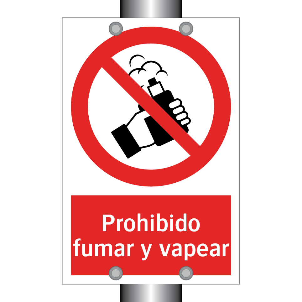 Prohibido fumar y vapear