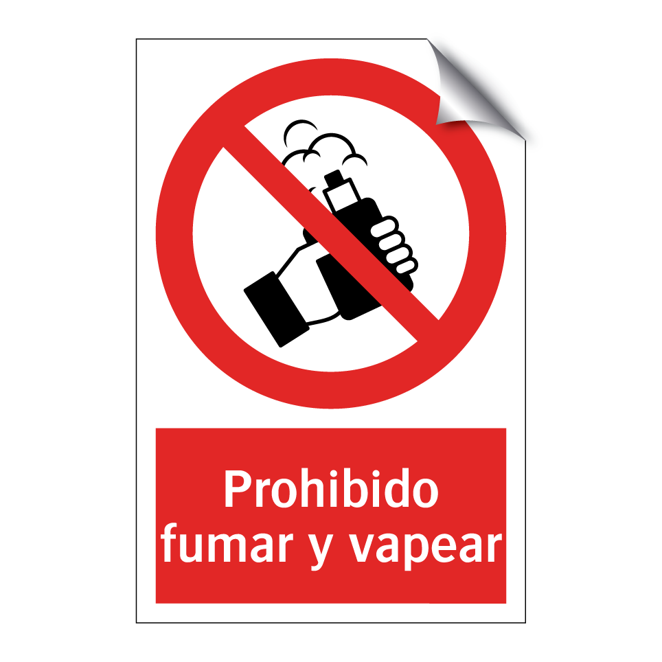 Prohibido fumar y vapear