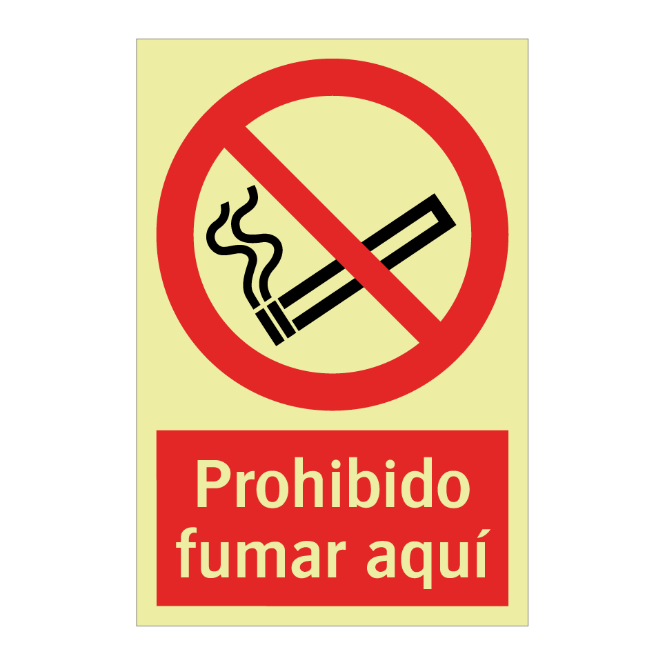 Prohibido fumar aquí