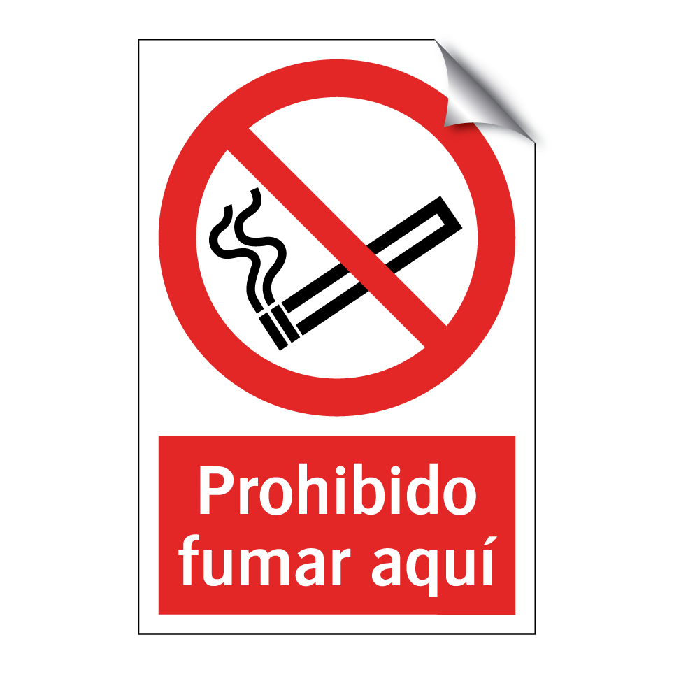Prohibido fumar aquí