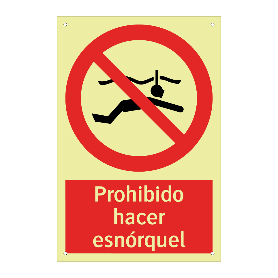 Prohibido hacer esnórquel