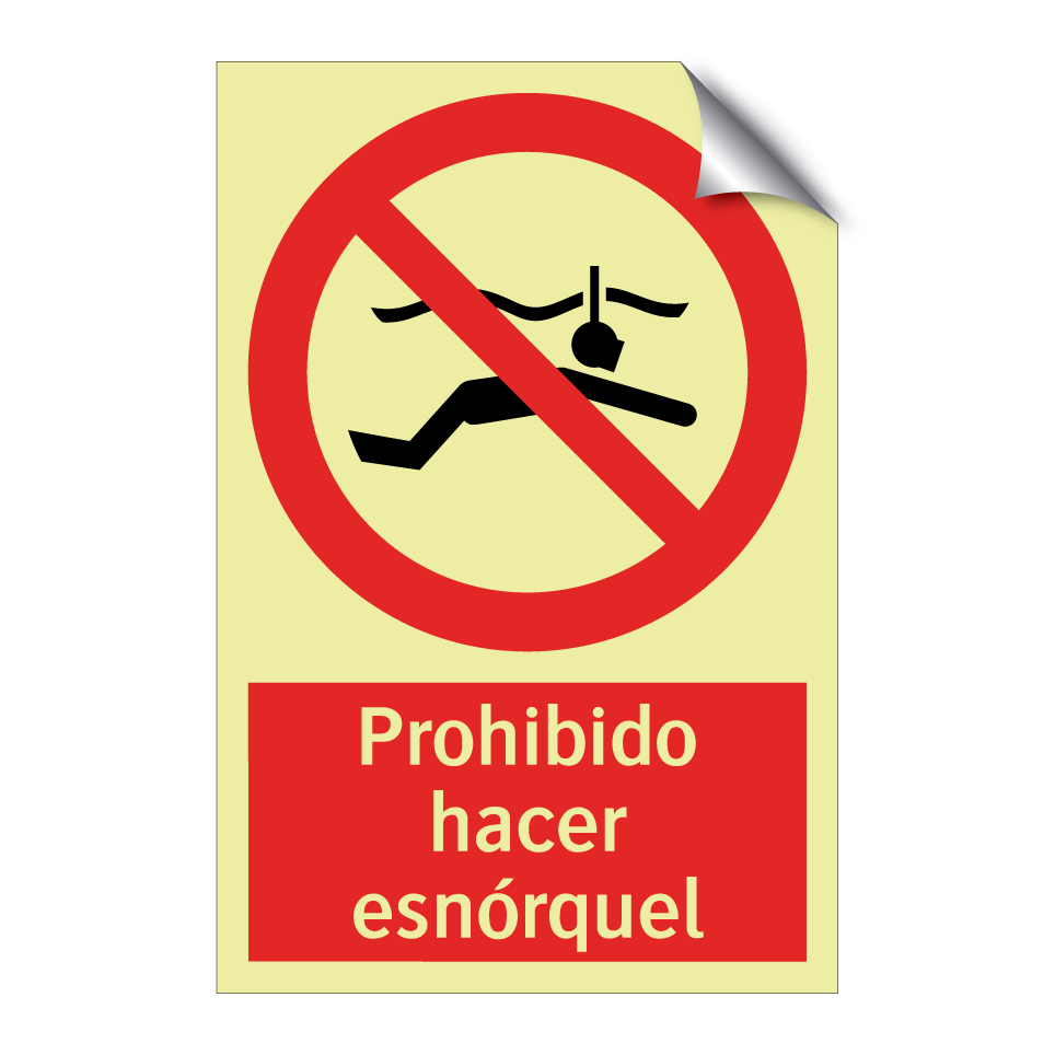 Prohibido hacer esnórquel