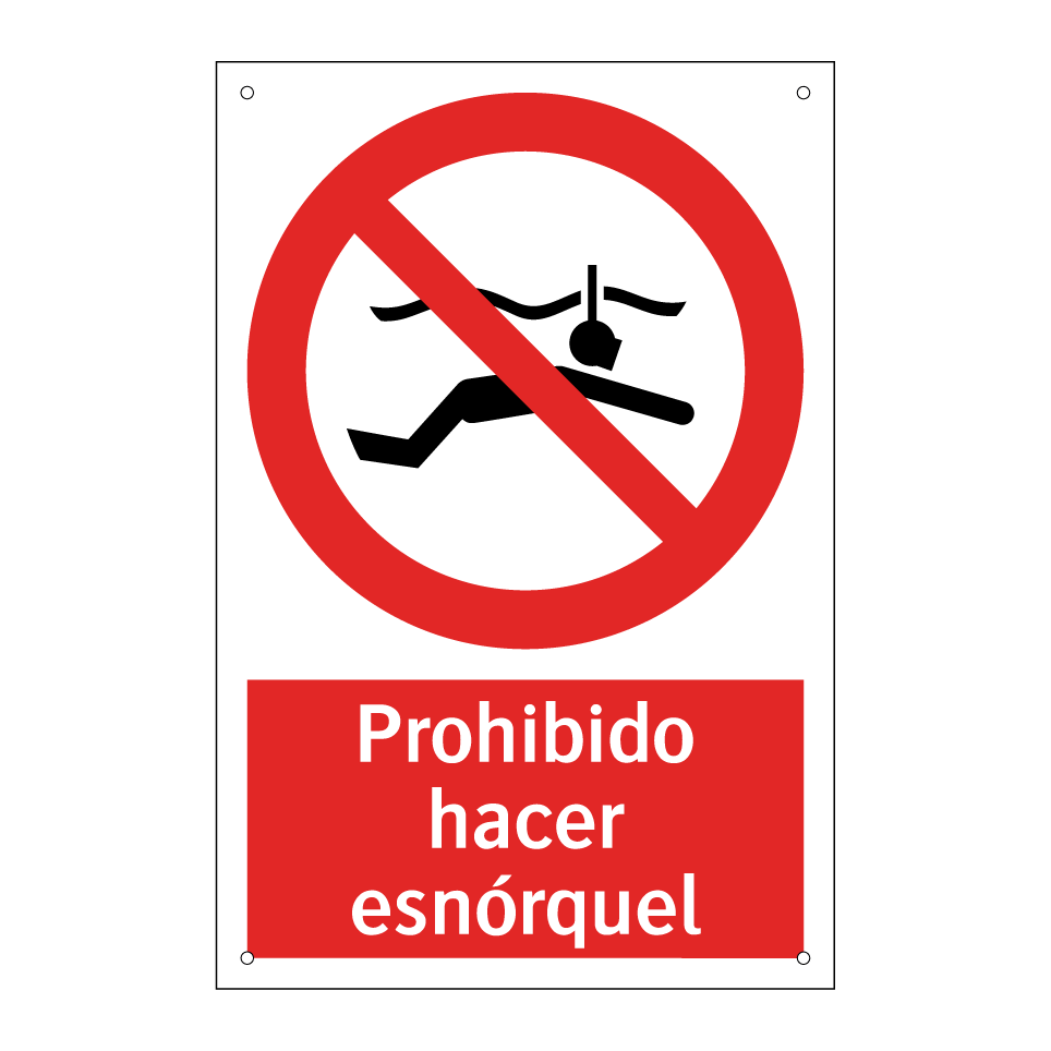 Prohibido hacer esnórquel
