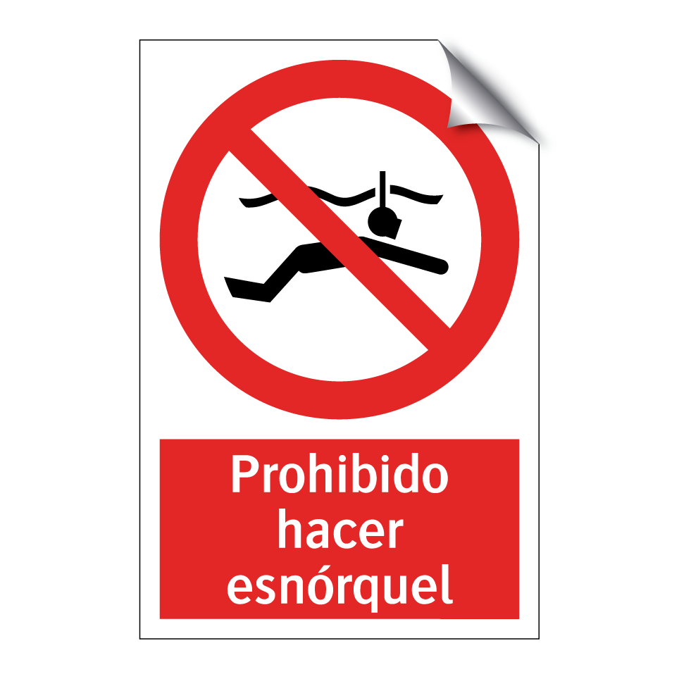 Prohibido hacer esnórquel