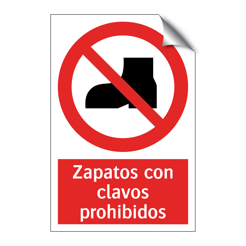 Zapatos con clavos prohibidos
